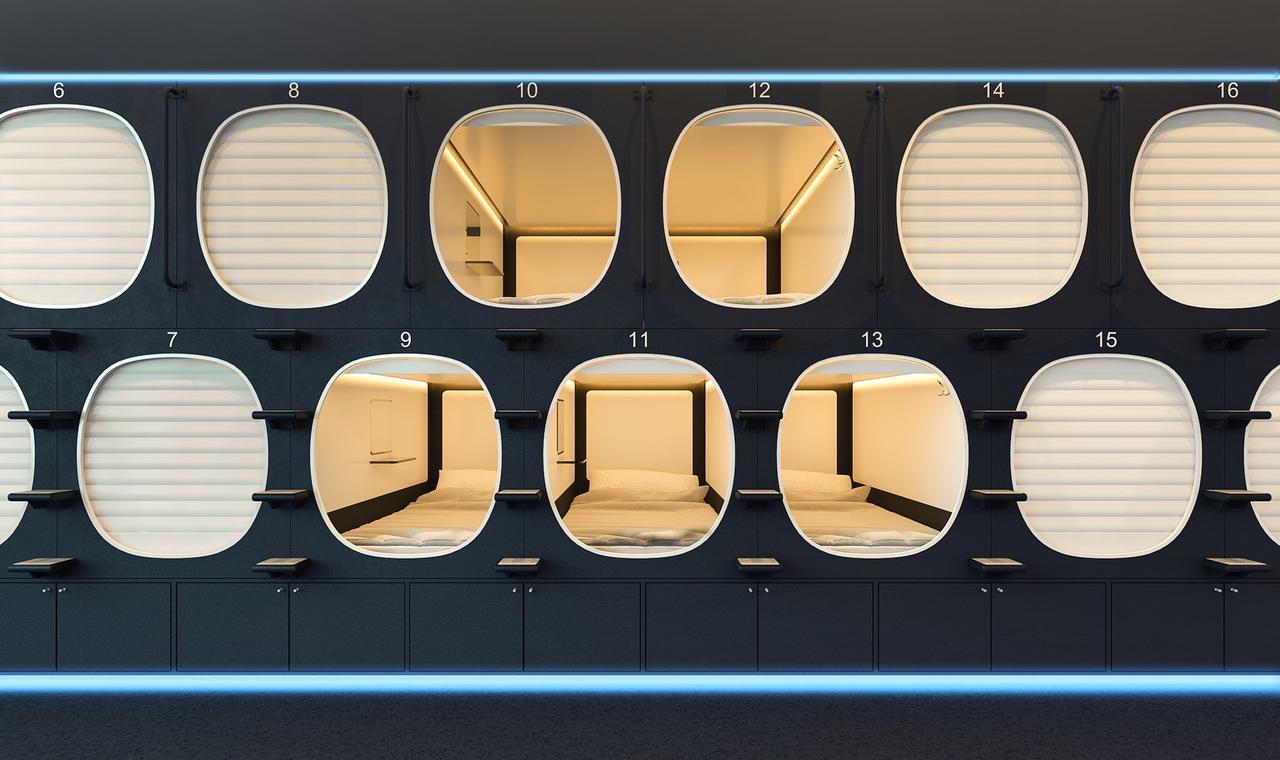 Qube Capsule Hotels Moskva Eksteriør billede